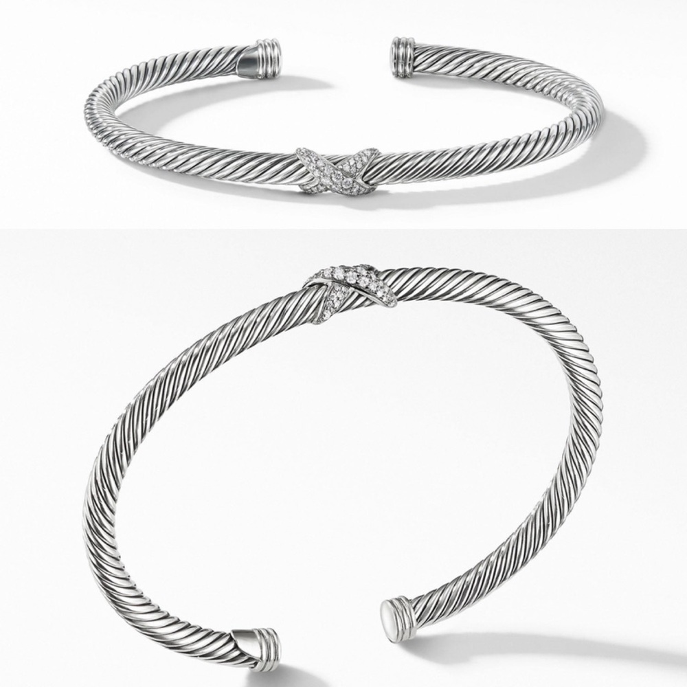 David Yurman Diamond X Station Bracelet